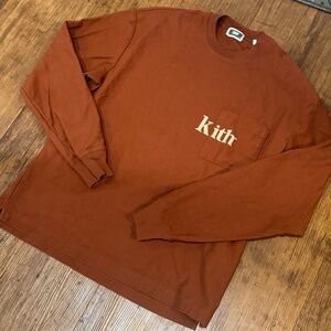 Kith Men's Rust Long Sleeve Tee